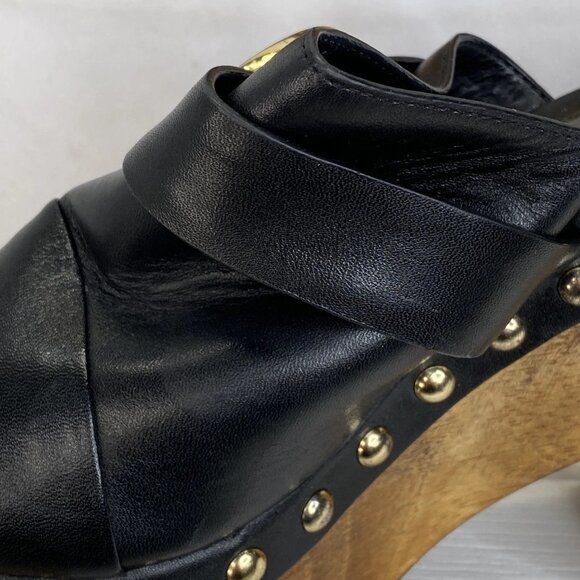 Schutz “Piper” Platform Leather Clogs – Women’s Size 6 (NWT) - Picture 2 of 13